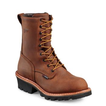 Red Wing LoggerMax 9-inch Waterproof Safety Toe Mens Work Boots Brown - Style 4420